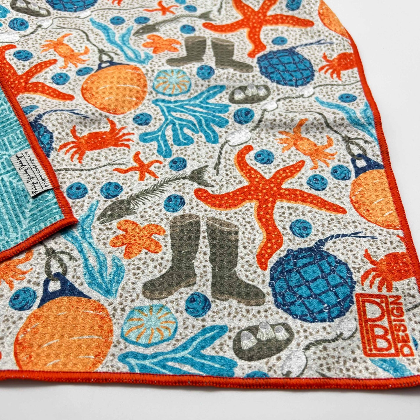 AK Beach Combing Tea Towel