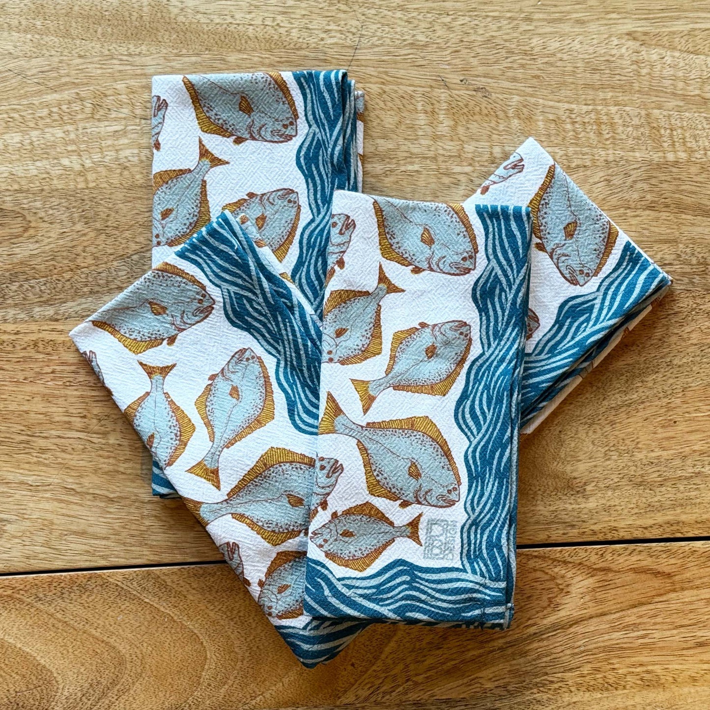 Halibut Cloth Napkins - Retro