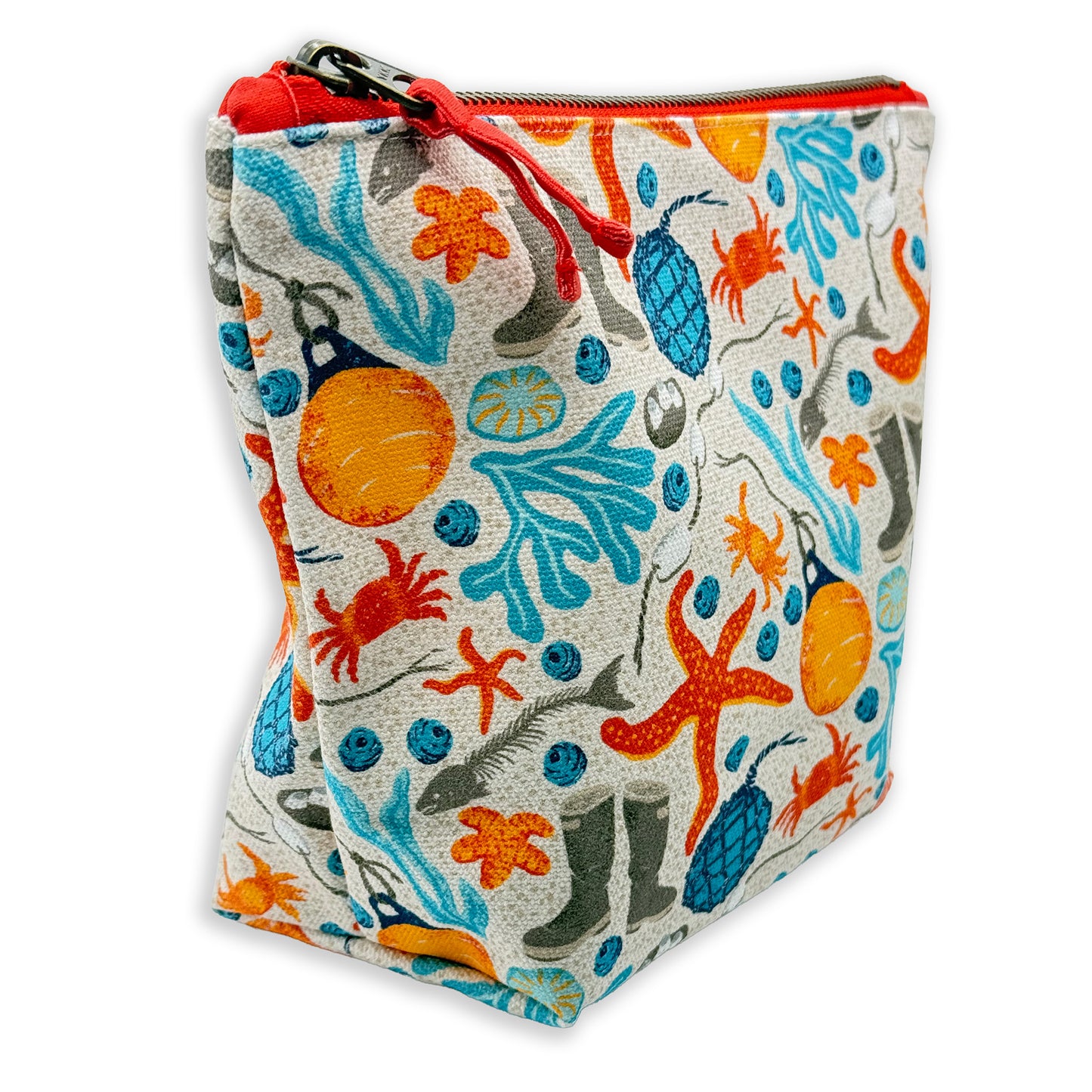 AK Beach Combing Gusseted Zipper Pouch