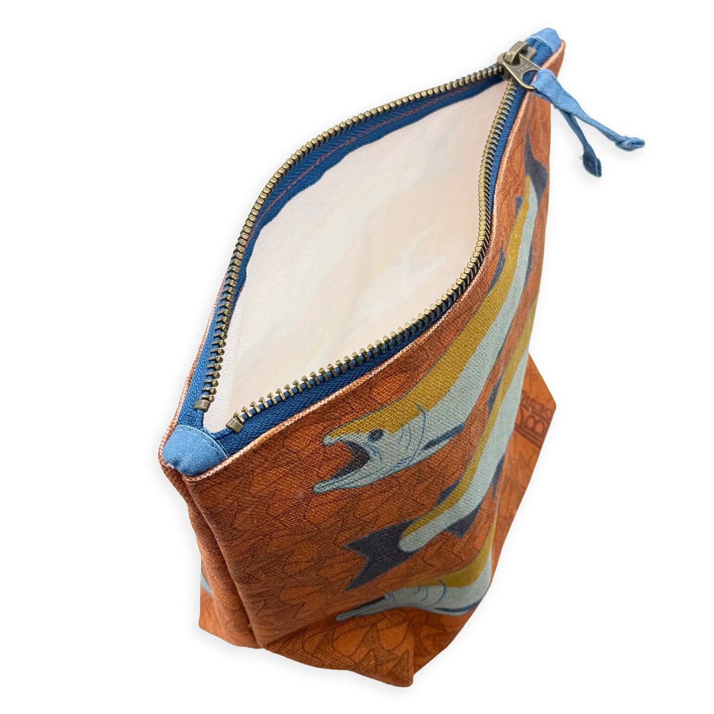 Salmon - Rust - Gusseted Zipper Pouch