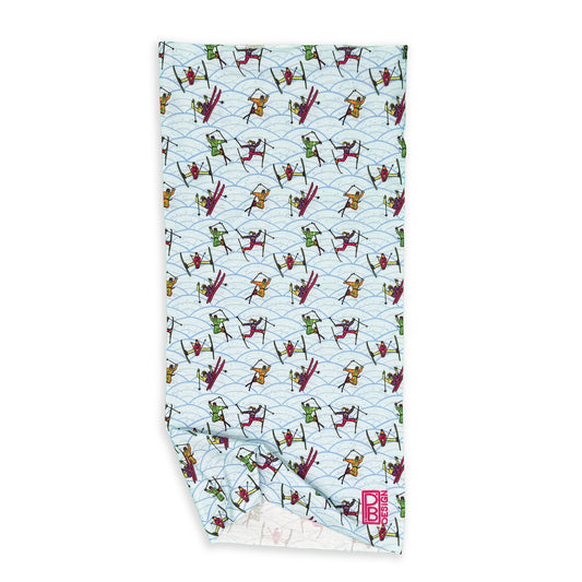 Retro Skier Tricks Neck Gaiter