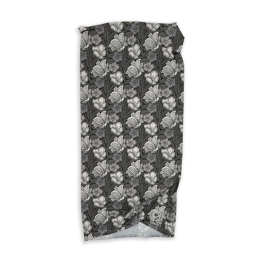 Vintage Blooms Neck Gaiter - Black & White