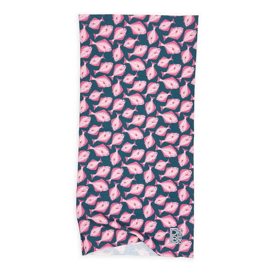 Halibut Neck Gaiter - Teal & Pink