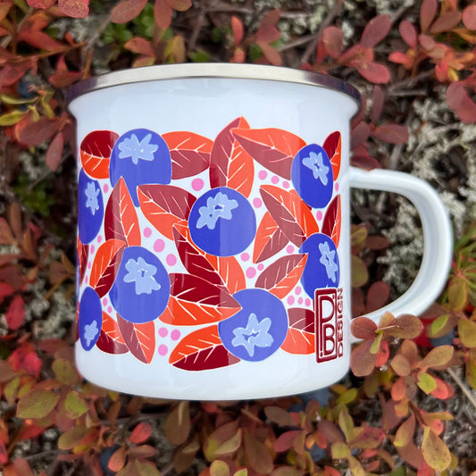 Blueberry Enamel Mug