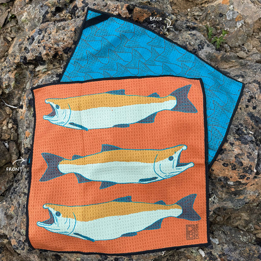 Salmon Microfiber Washcloth - Rust