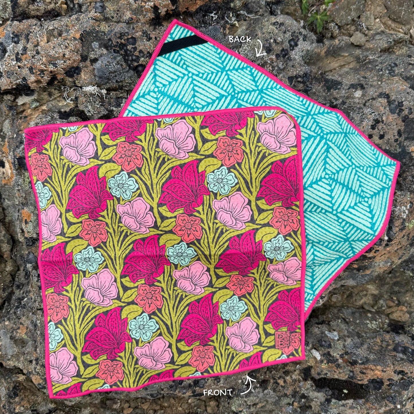Whimsical Blooms Microfiber Washcloth