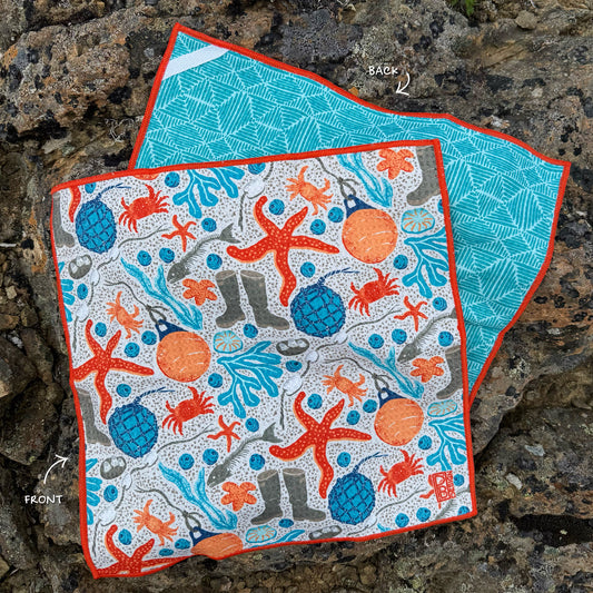 AK Beach Combing Microfiber Washcloth