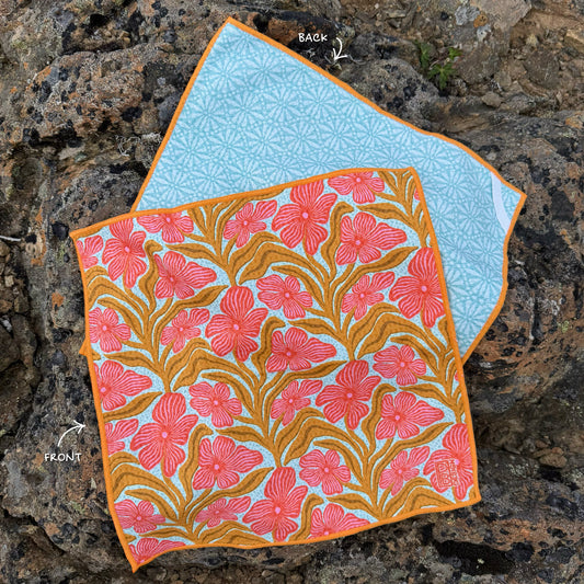 Whimsical Blooms Microfiber Washcloth
