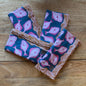 Halibut Cloth Napkins - Teal & Pink