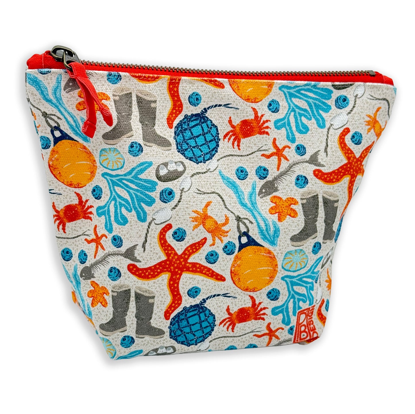 AK Beach Combing Gusseted Zipper Pouch