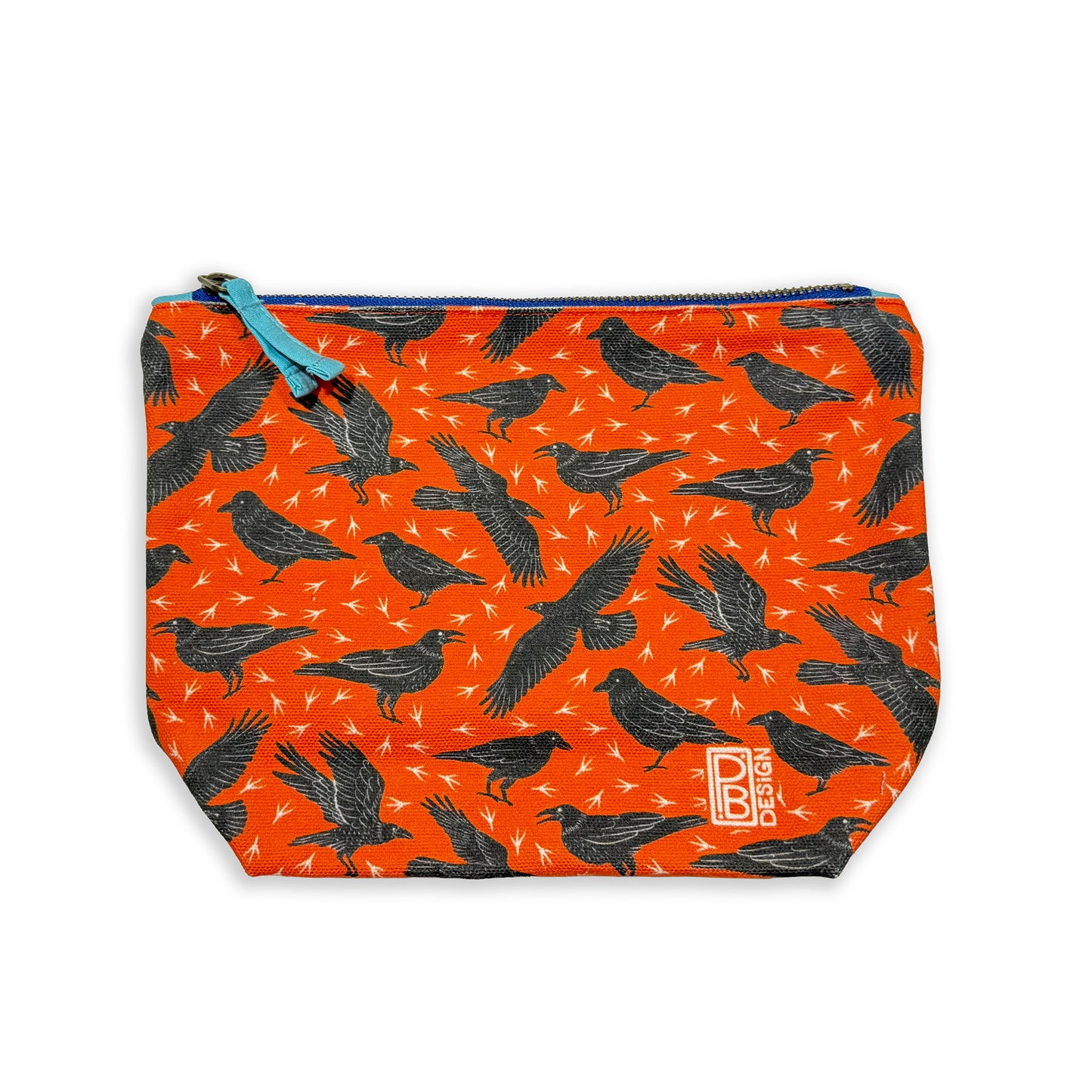 Ravens Gusseted Zipper Pouch