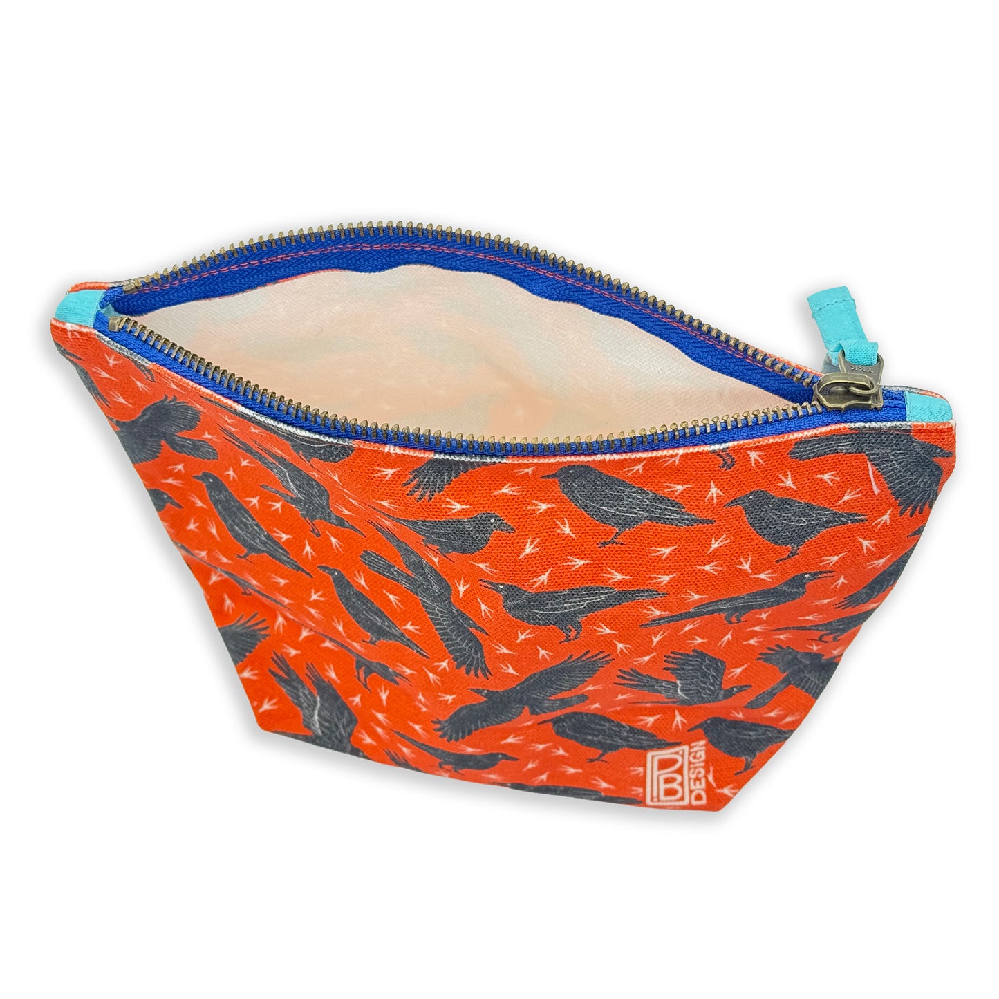 Ravens Gusseted Zipper Pouch