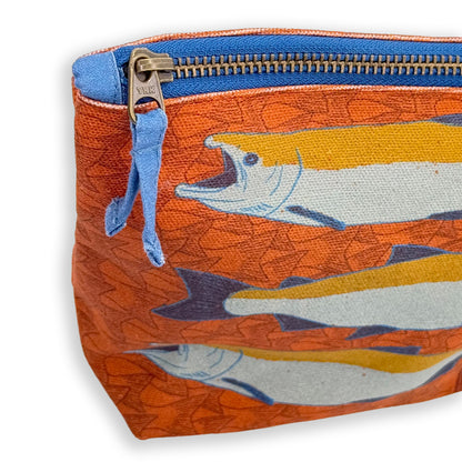 Salmon - Rust - Gusseted Zipper Pouch