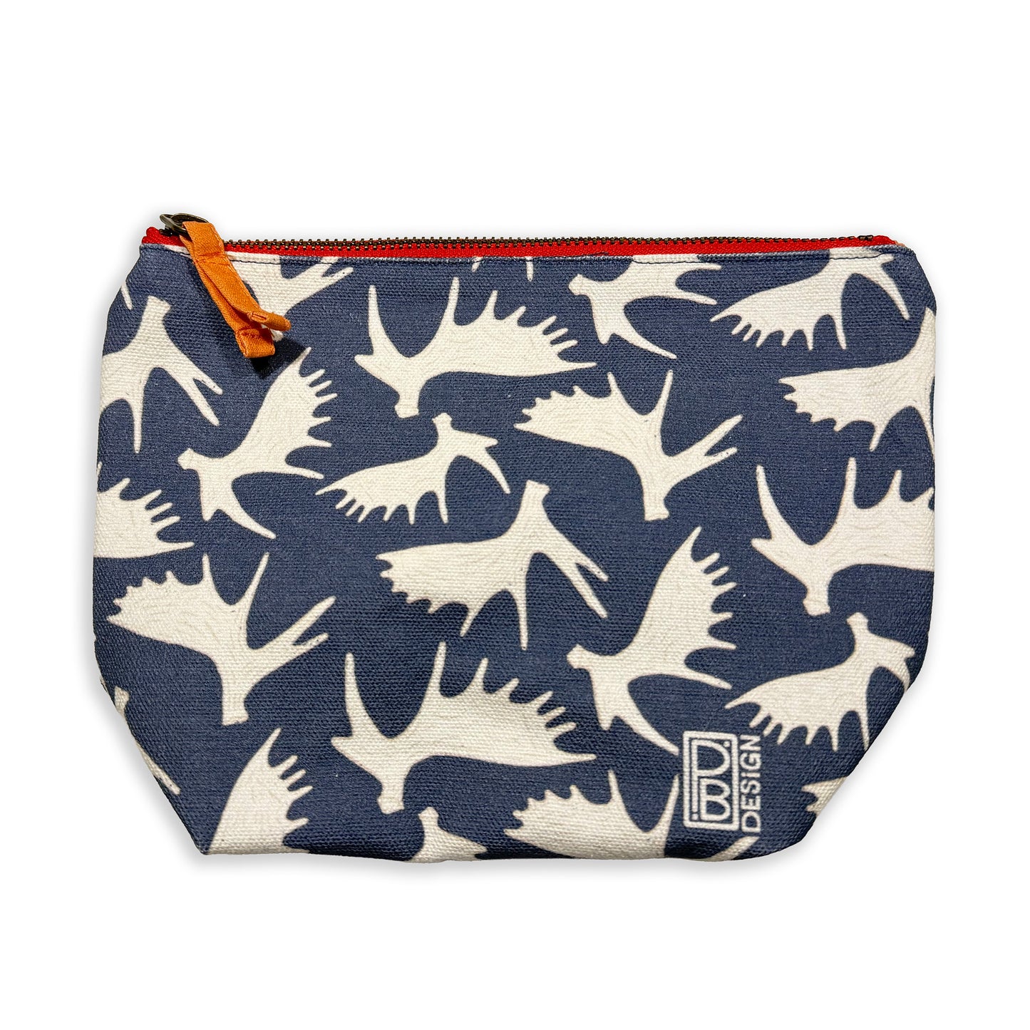 Moose Antler Gusseted Zipper Pouch