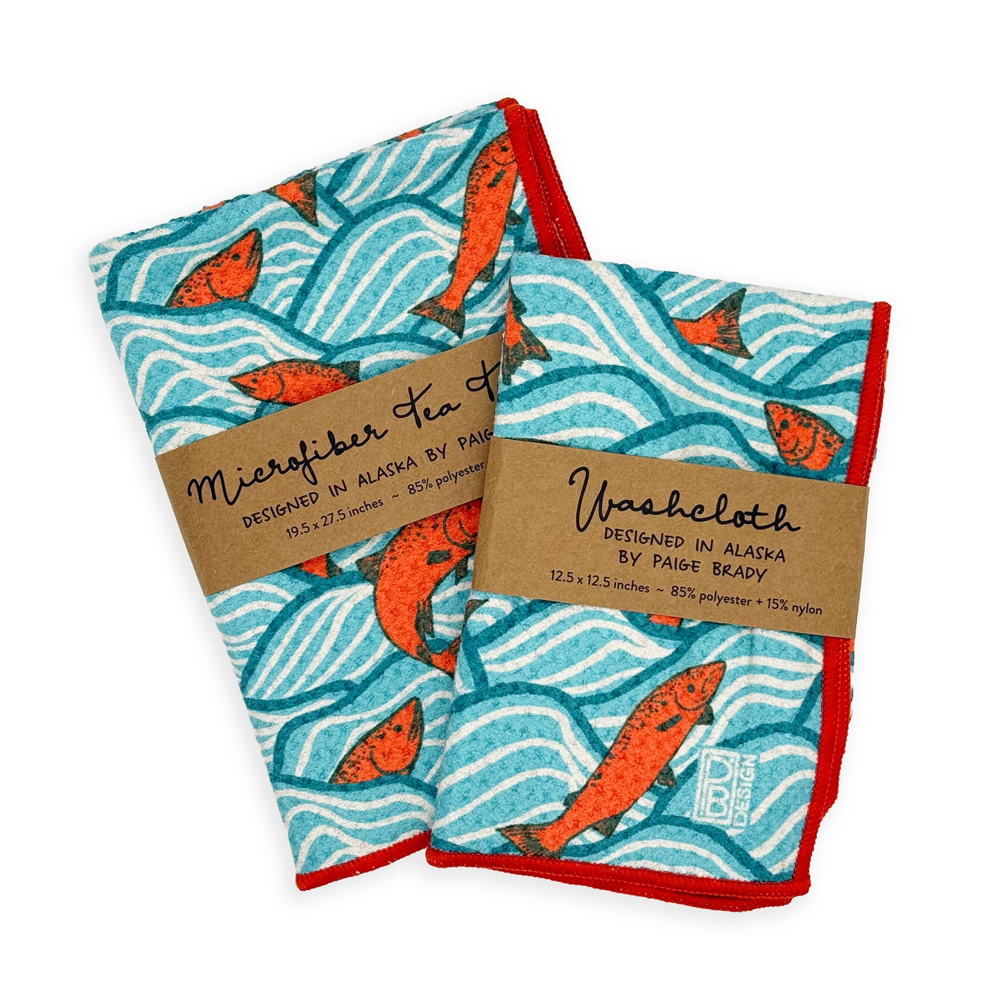 Jumping Salmon Microfiber Towel Set