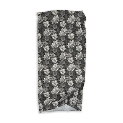 Vintage Blooms Neck Gaiter - Black & White