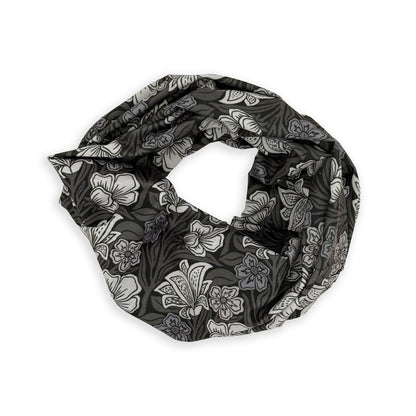 Vintage Blooms Neck Gaiter - Black & White