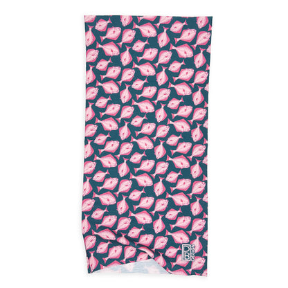 Halibut Neck Gaiter - Teal & Pink
