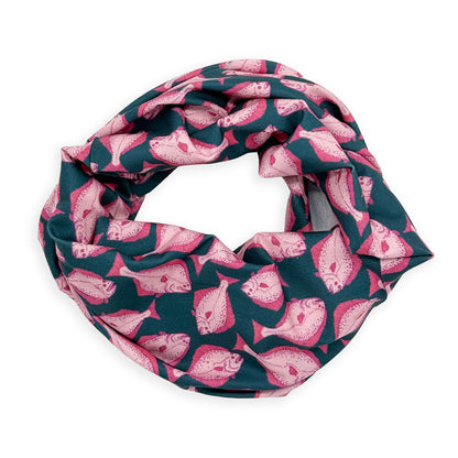 Halibut Neck Gaiter - Teal & Pink