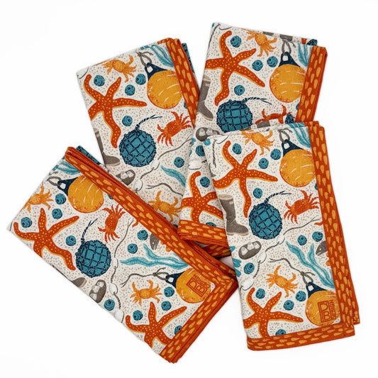 AK Beach Combing Cloth Napkins