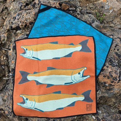 Salmon Microfiber Washcloth - Rust