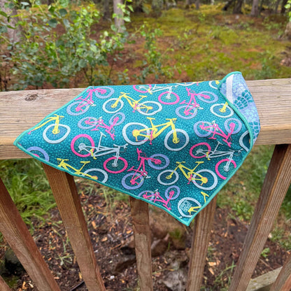 Mountain Bike Microfiber Washcloth - Teal