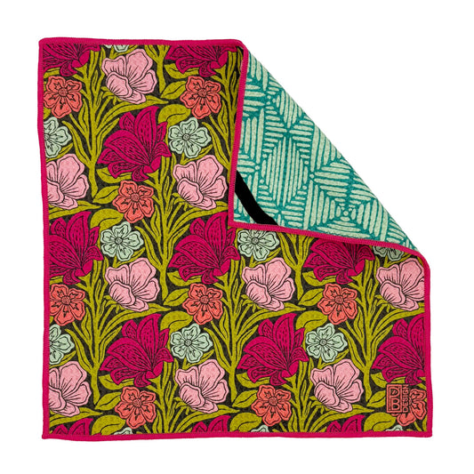 Whimsical Blooms Microfiber Washcloth