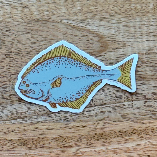 Halibut Sticker - Retro