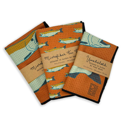 Salmon Towel Set - Rust